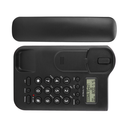 Kabelgebundenes Wandtelefon für Büro Schwarz 1