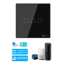 SONOFF T3UK3C-TX 3 Gang Smart WiFi Wall Switch 433MHz RF Remote UK
