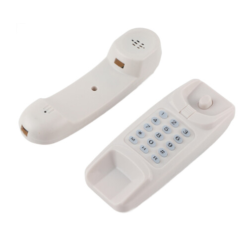 Wall Mount Landline Phone Extension No Caller ID White 1