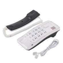 Wandmontage Festnetztelefon ohne Anrufer-ID (Weiß)