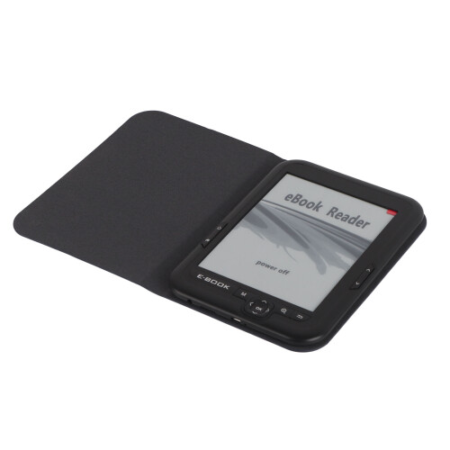 E-Reader 6 Zoll 600x800 300DPI E-Ink 8GB schwarz/blau