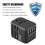 Universal-Reiseadapter mit 4 USB-C-Anschlüssen (Schwarz) 2