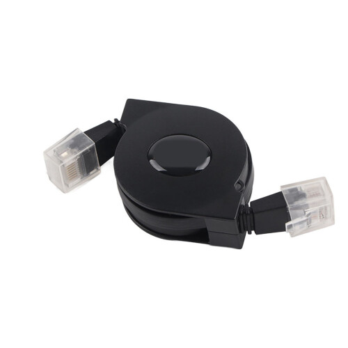 1x einstellbares CAT6 RJ45 Netzwerkkabel 1m 2