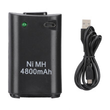 2-in-1 4800mAh Rechargeable Gamepad NiMH Battery for Xbox 360
