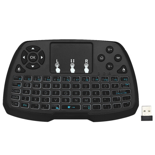 Backlit Wireless Keyboard Mouse 4 Color Light for Android TV PC 1