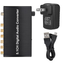 Automatischer Faser-zu-Koaxial-Switch 5.1 CH Audio-Konverter