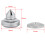 4 Pcs HiFi Speaker Isolation Spikes AMP DAC CD Feet Cones 3