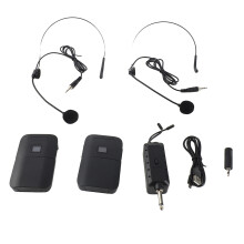 Tragbares UHF-Funk-Headset-Mikrofon mit Empfänger