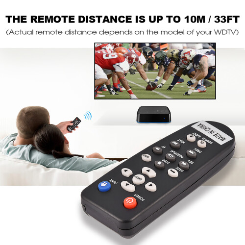 Replacement Remote for WDTV Mini HD Hub Media Player 1