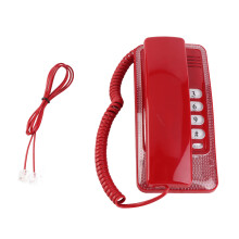 Wandmontage Festnetztelefon ohne Anrufer-ID (Rot)