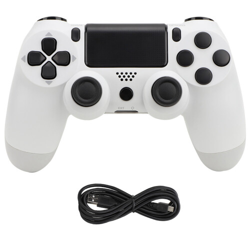 PS4 Controller Kabelgebunden Gamepad USB Weiß