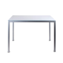 Glass Dining Table, 120cm Kitchen Table with Tempered Glass Top and Metal Frame for Dining Room Meeting Room, Grey