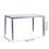 Joolihome Glass Dining Table, 120cm Kitchen Table 3