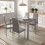 Joolihome Glass Dining Table, 120cm Kitchen Table 2