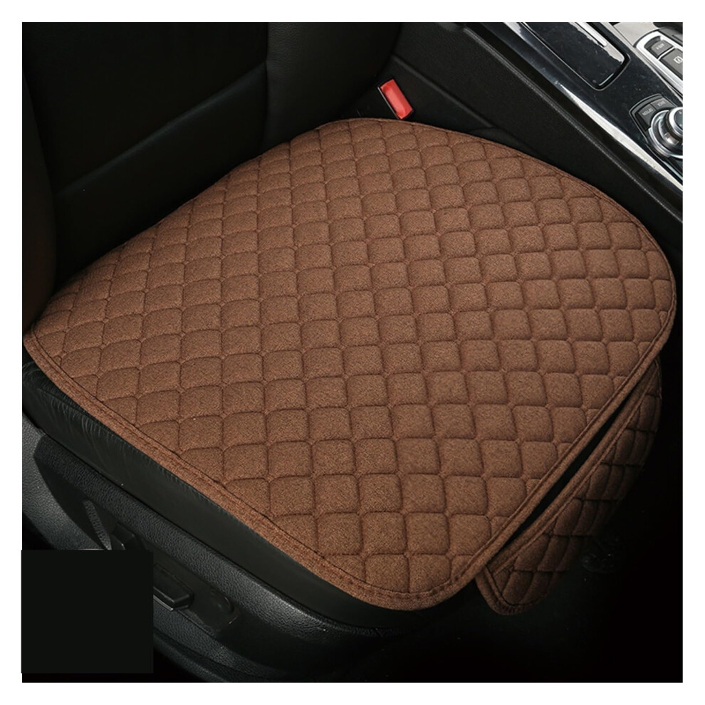 Car Seat Pads Large Size Flax Car Seat Cushion Protector Pad For Auto Interior Styling Truck Suv Van Size C Brown 9393856095063