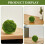 3 Stuks Gesimuleerde Moss Bollen Groen Voor Plafond Decor 9