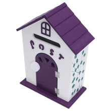 Pastoraal Stijl Brievenbus Vogelhuis Ontwerp Voor Thuis Paars