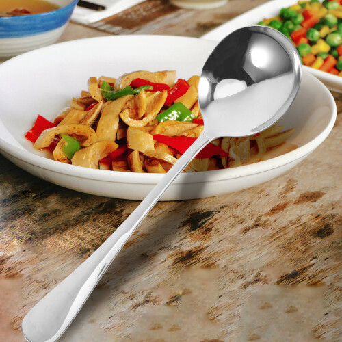 2 servierlöffel für suppe pasta mit abtropflöchern 2