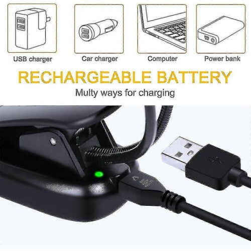 Rechargeable 14 Led Book Light, Music Stand Lamp, 3 Brightness Light 1