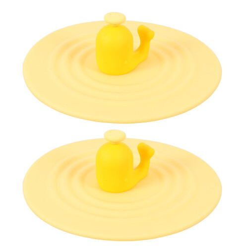 2Stück Silikonbecherdeckel Mit Löffelhalter Für 1