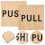 2Stk Push Pull Türschilder Für Außen Glastüren Holz 10