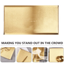 1Stück Tablett Kosmetik Aufbewahrung Golden