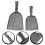 2 Unidades Para Barbacoa Mini Recogedor Cocina 4