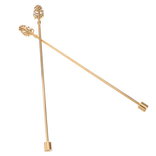 2Stk Kaffeelöffel Stahl Rührstäbchen Saft Rührstäbchen 1