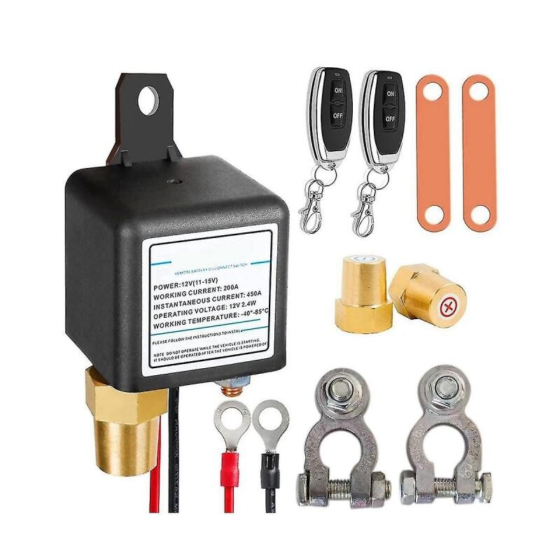 12v 200a Universal Battery Switch Relay Integrated Wireless Remote ...