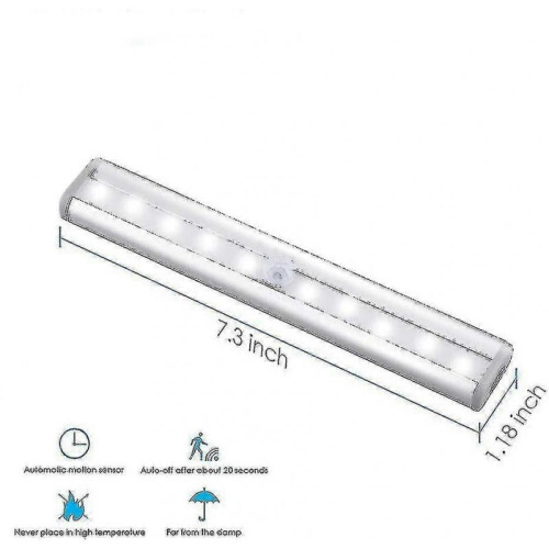 3 Pack Upgraded Usb Rechargeable 10 Led Magnetic Motion Sensor Light 1