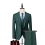 （M）Men's 3 Pieces Wedding Blazer Vests Pants Set 1
