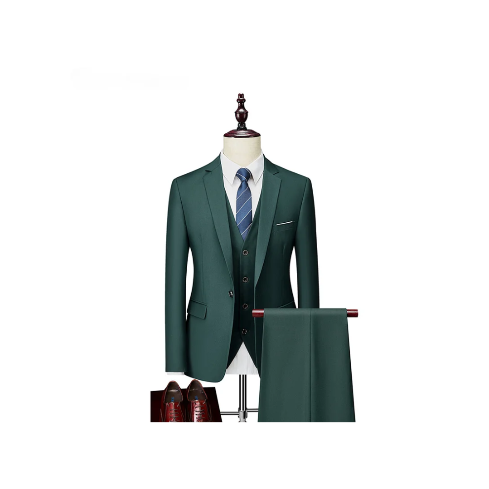 ï¼4XLï¼Men's 3 Pieces Wedding Blazer Vests Pants Set-image-OPC-PKVD7JT-NEW