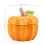 ceramic halloween pumpkin cookie jar with lid for snacks nuts storage 2