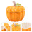 ceramic halloween pumpkin cookie jar with lid for snacks nuts storage 11