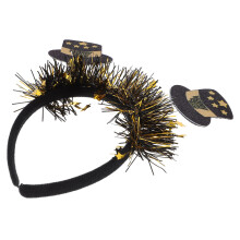 5Pcs Happy New Year Hat Headband Festive Party Hair Accessory