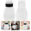 2Pcs Clear Refillable Push Down Pump Bottle For Nail Polish Remover 3