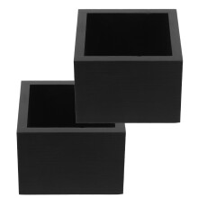 2Pcs Sake Cup Wooden Box Japanese Style Holder Container