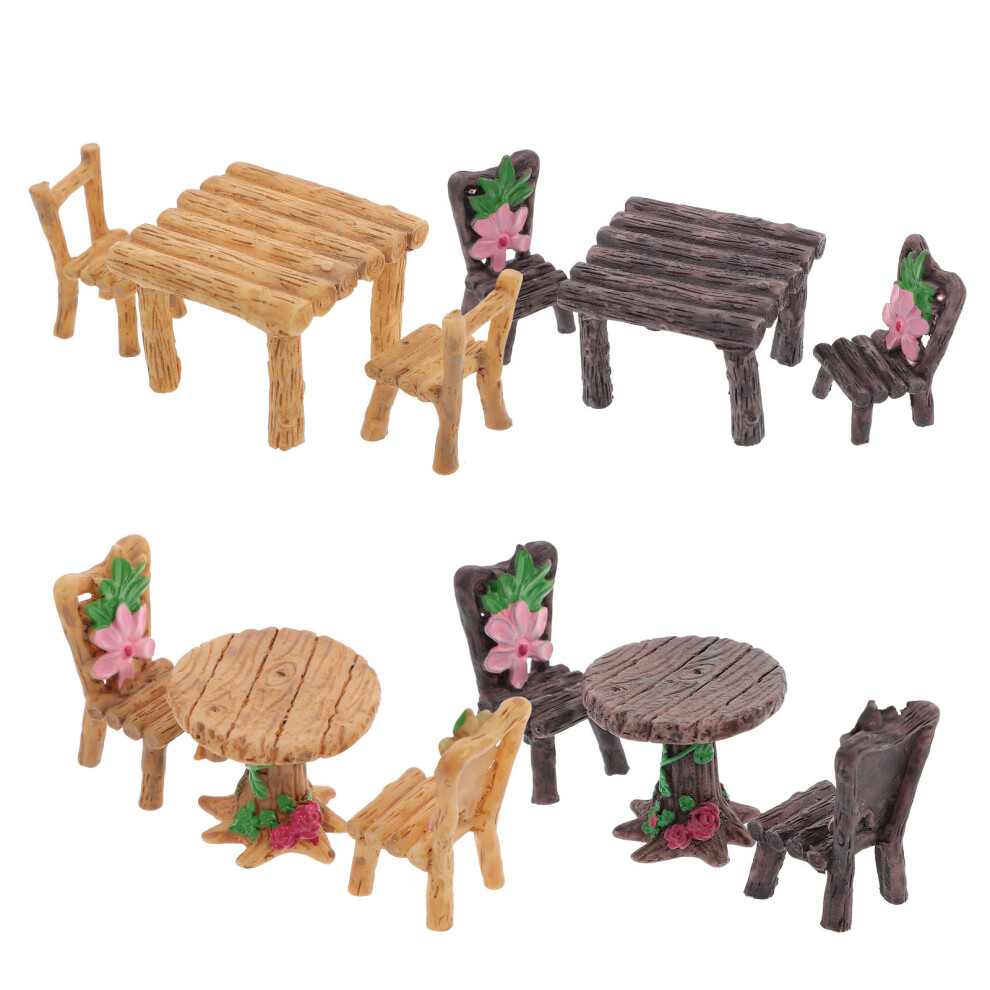 Photos - Other Toys 20 Sets Fairy Gardens Table And Chairs Micro Landscape Furniture Kit