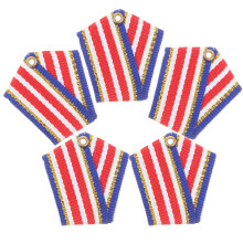 5pcs Award Brooches Soldier Lapel Pins Metal Badge Game Props