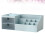 Desktop Storage Box With Compartments Plastic Organizer Blue 6