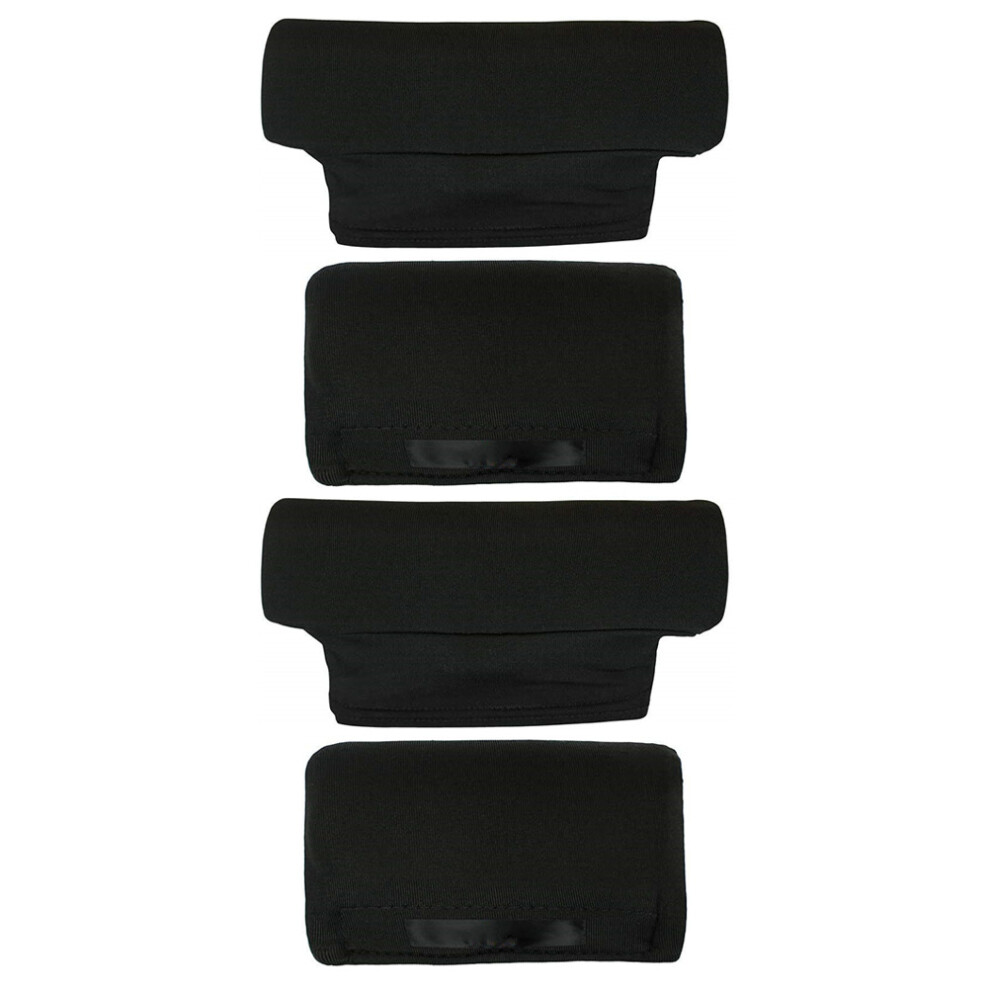 Happyyami Black 4 Pairs Of Supple Hand Grips Pads For Arm Crutch Cushions
