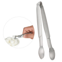 2 pezzi pinze acciaio per ghiaccio antipasti cucina bar