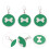 3 Huisdier ID Tags Emaille Metalen Been 4