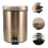 5L Bac À Ordures À Pédale Acier Inoxydable, Usage Maison, Marron 5