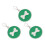 3 Huisdier ID Tags Emaille Metalen Been 5