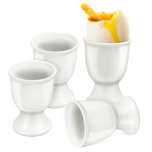 4 szt. porcelanowe podstawki na jajka, uchwyt na gotowane jajka
