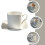 cerâmica com quadrado para café, e 6