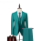 （M）Men's 3 Pieces Wedding Blazer Vests Pants Set 1