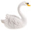 estátua de cisne para decoração de 3
