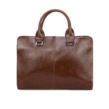 Men's Retro Handbag Horizontal Shoulder Crossbody Briefcase For Business Laptop 38 Cm Large Capacity